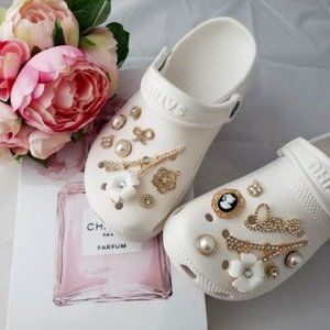 Croc Shoe Bling Wedding Charms